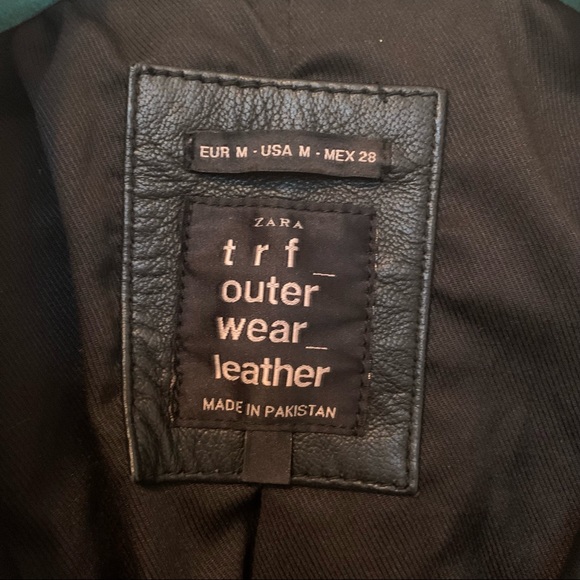 Zara TRF Leather Jacket - Picture 6 of 8